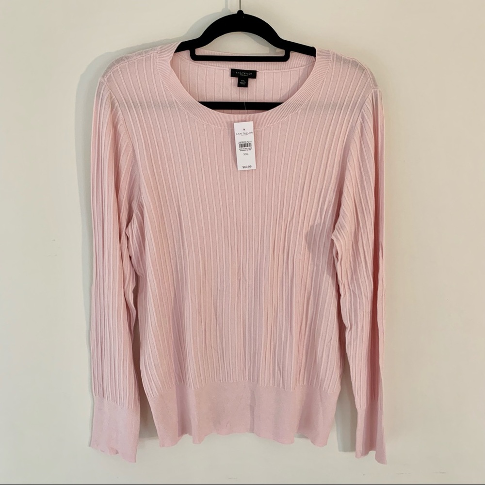 NEW Ann Taylor Factory Pink Sweater, Plus Size XXL